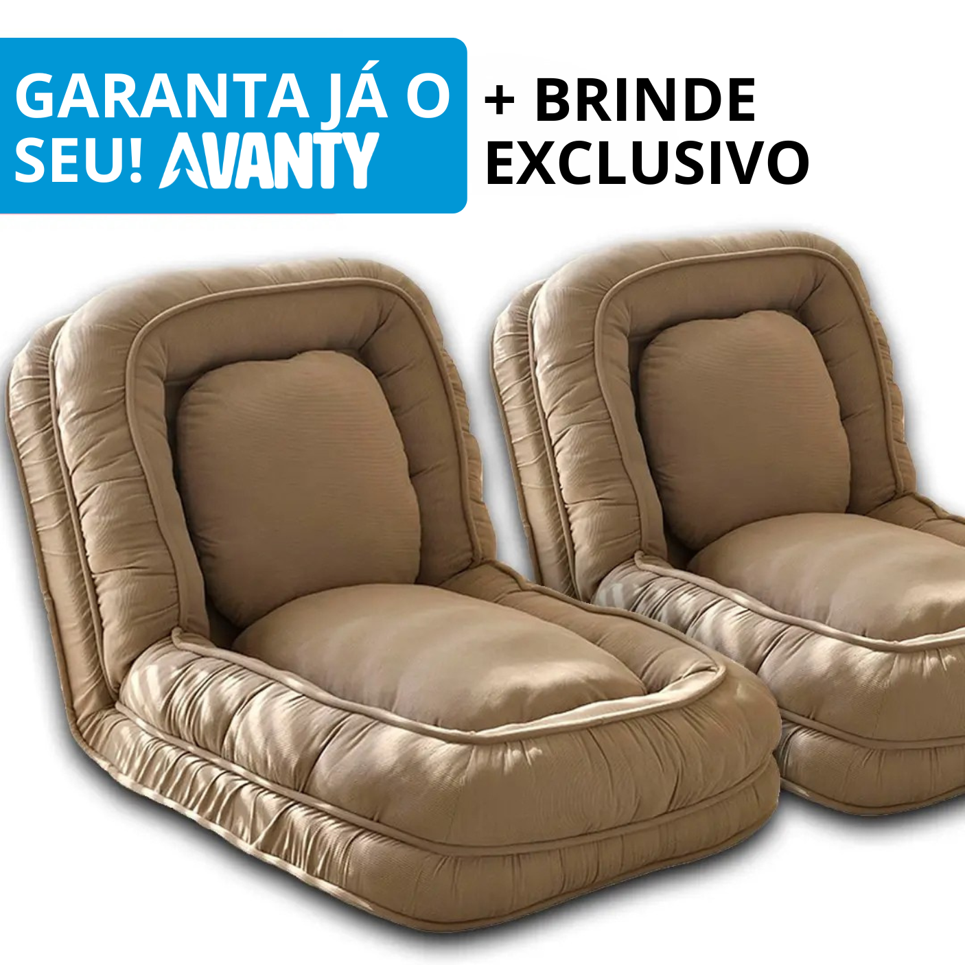 Sofá-cama Retrátil Algodão 5 em 1 + BRINDES