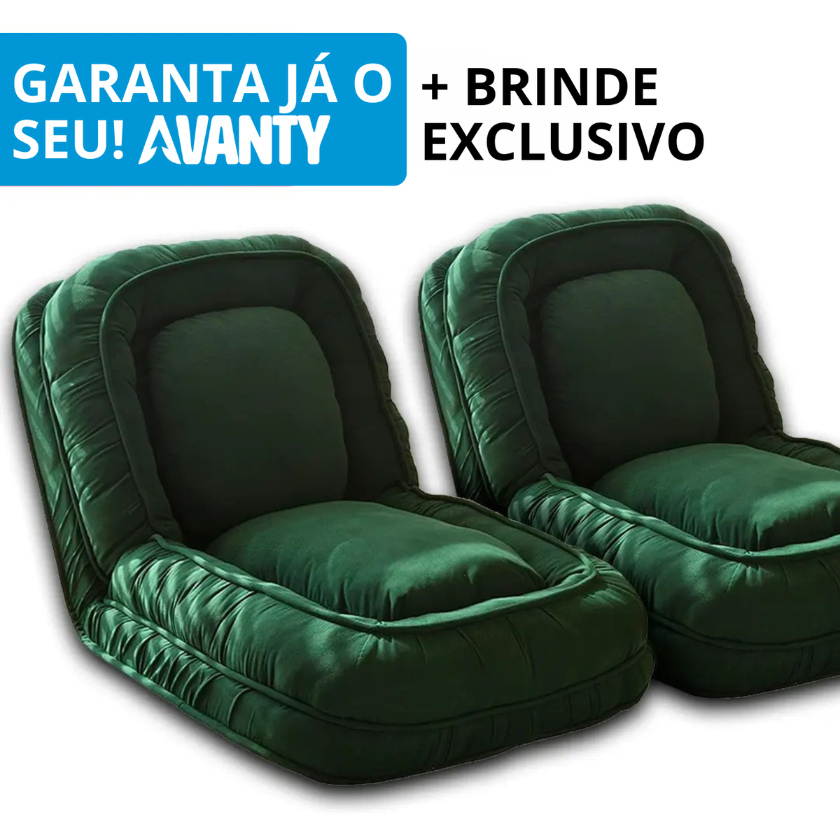 Sofá-cama Retrátil Algodão 5 em 1 + BRINDES