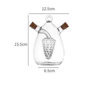 Recipiente Criativo para Óleo e Vinagreira Doméstica com vidro Duplo Engrossado
