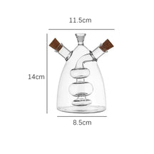 Recipiente Criativo para Óleo e Vinagreira Doméstica com vidro Duplo Engrossado