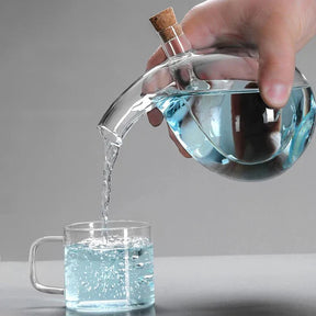 Recipiente Criativo para Óleo e Vinagreira Doméstica com vidro Duplo Engrossado