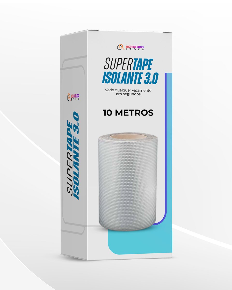 Super Tape Isolante 3.0 - Fita Adesiva de Vedação para Reparos de Vazamento de água