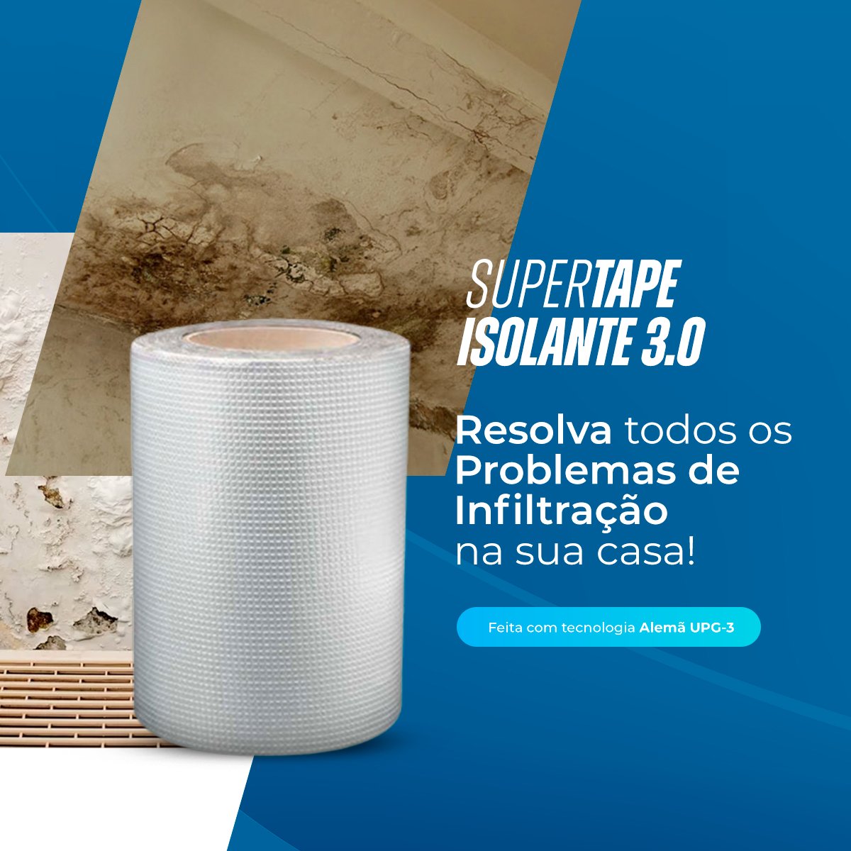 Super Tape Isolante 3.0 - Fita Adesiva de Vedação para Reparos de Vazamento de água